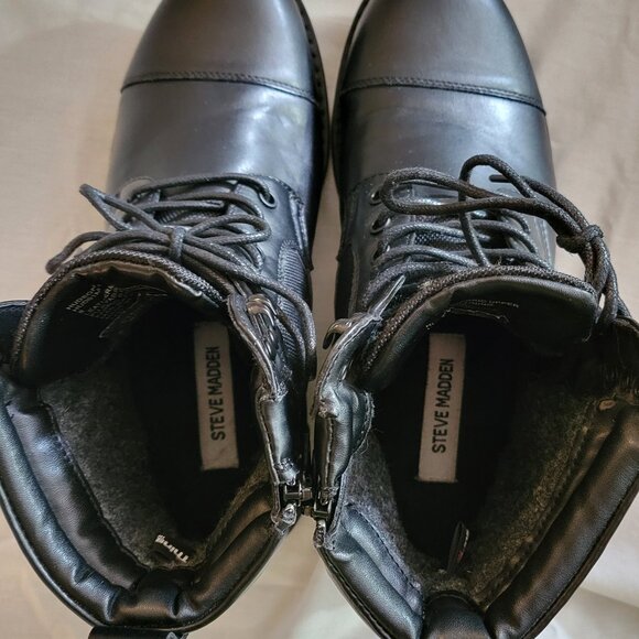 STEVE MADDEN Men's Hudson Black Water Resistant Jack Boot Size 8 - Picture 8 of 8